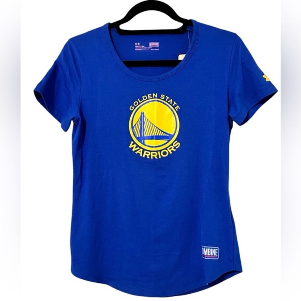 Under Armour Golden State Warriors basketball short sleeve tee shirt top small